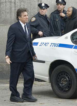 Photograph of Al Pacino filming "Righteous Kill" in NYC back in 2007 by threecee on Flickr